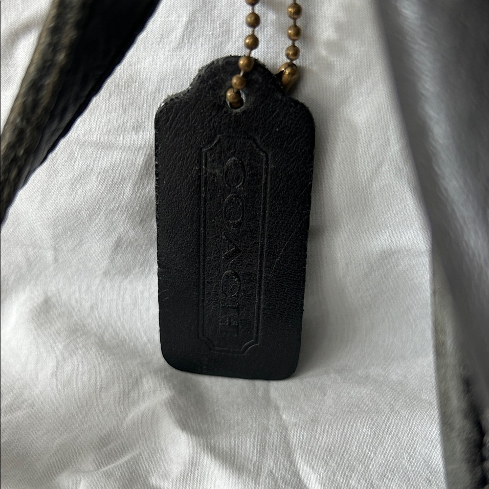 Coach Black Crossbody Bag with Gold Accents - Picture 5 of 5